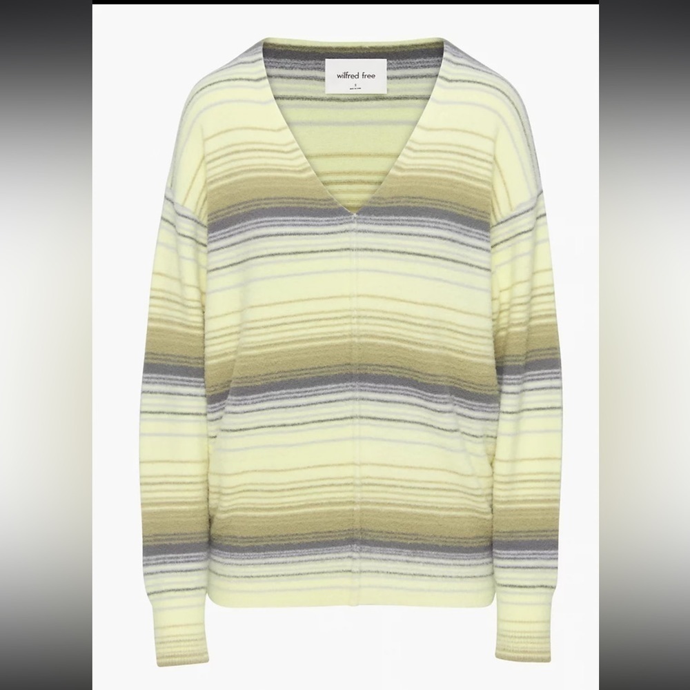 Wilfred Free Knit V-Neck Sweater Size: L